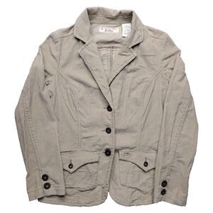 Levi Strauss Signature Corduroy Coat Blazer Womens Jacket Small Tan Vintage